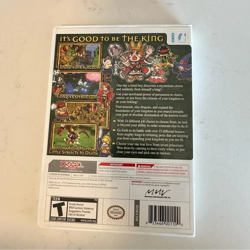 Nintendo WII Little Kings Story Game Complete